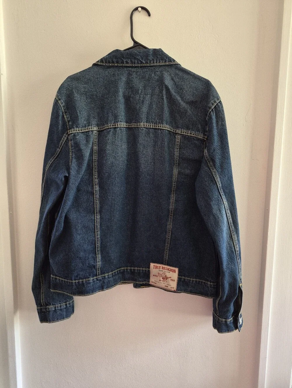 True Religion Blue Jesse SN Denim Trucker Jacket
